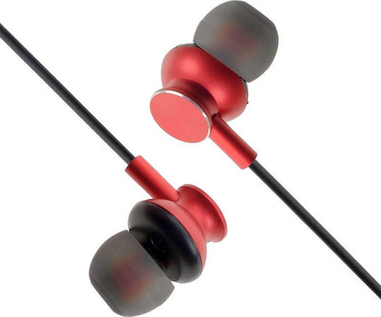 M6 In-ear Handsfree with 3.5mm Connector Red