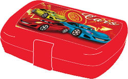 Kids Lunch Plastic Box Red L15xW10xH4cm