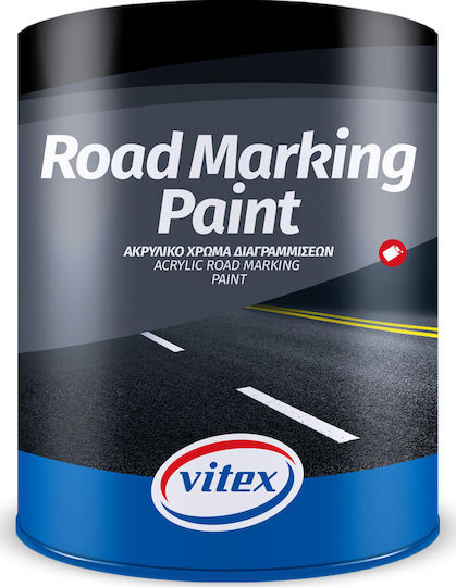 Vitex Road Marking Paint Farbe zur Straßenmarkierung Acryl White 2.5Es