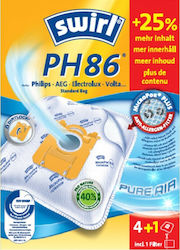 Swirl PH86 (5 Pieces) Vacuum Cleaner Bags 5pcs Compatible with AEG / Electrolux / Philips Vacuum Cleaners