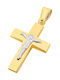 9K Gold male cross, T01719