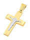 9K Gold male cross, T04319