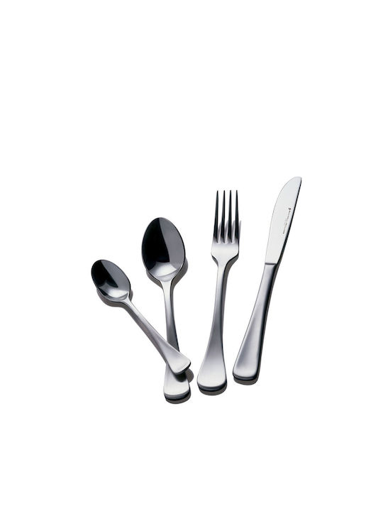 16-Piece Stainless Steel 18/10 Silver Cutlery Set