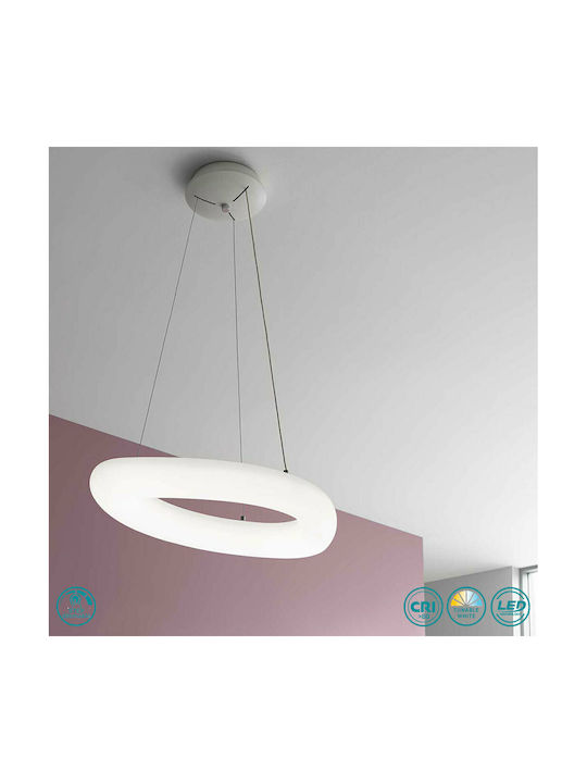 Wofi Espoo Pendant Light White 71cm