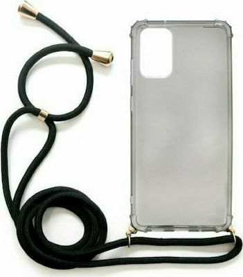 iNOS Crossbody Coperta din spate Silicon cu curea Transparent (Galaxy S20+)