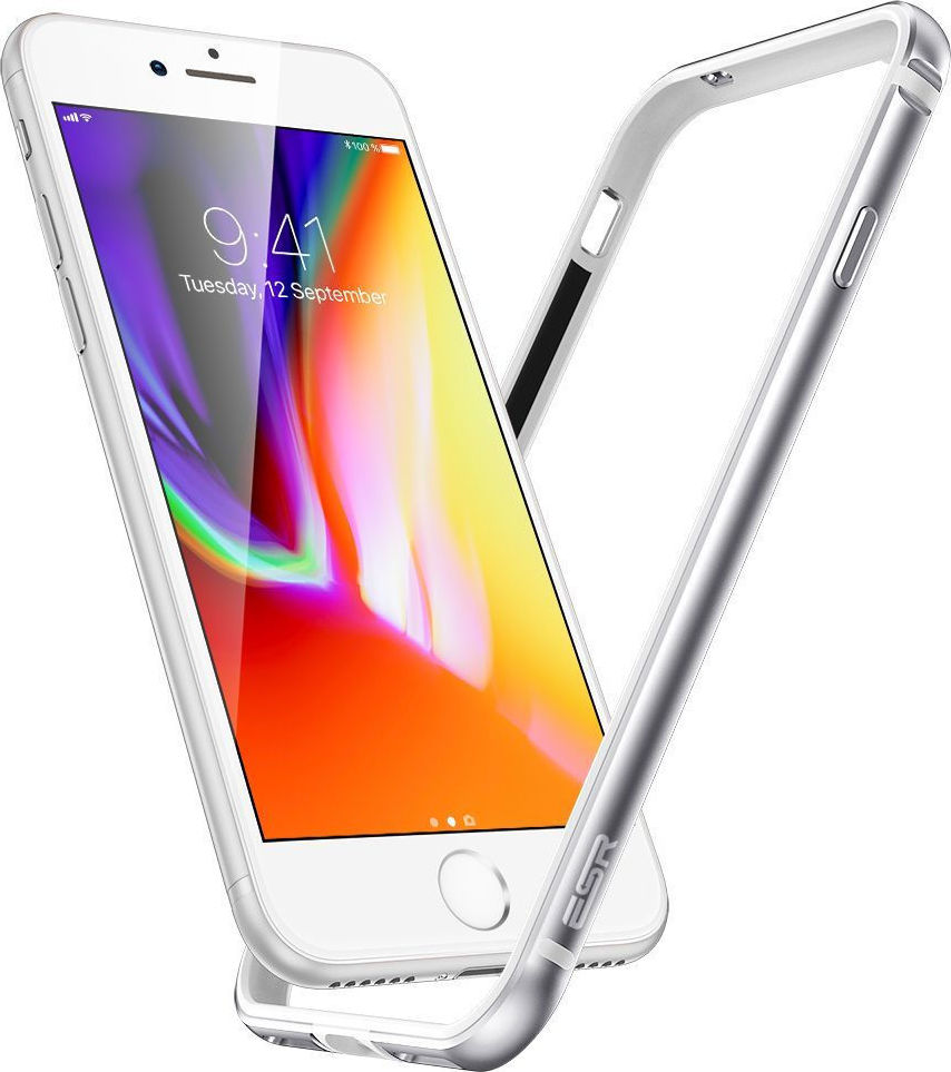 ESR Edge Guard Aluminum Bumper Ασημί (iPhone SE 2020/8/7) Skroutz.gr