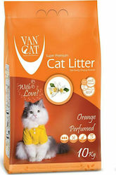 Van Cat Perfumed Clumping Odour Control Cat Litter Orange 10kg