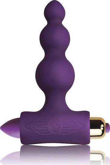 Rocks Off Petite Sensations Bubbles Πρωκτική Σφήνα με Δόνηση Μωβ 7cm