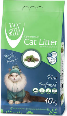 Van Cat Pine Perfumed Clumping Odour Control Cat Litter Pine 10kg