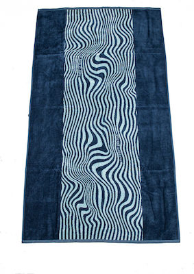 Emerson Beach Towel Cotton Blue 160x86cm.