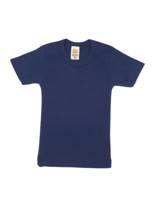 Nina Club Kinder Unterhemd Kurzärmelig Blau 1Stück
