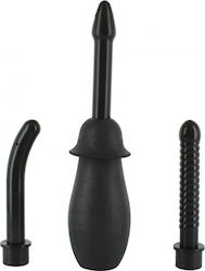 Seven Creations Easy to Use Douche Anal Showers Set Black 3pcs