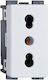 Elmark Lecce Power Socket White 1pcs