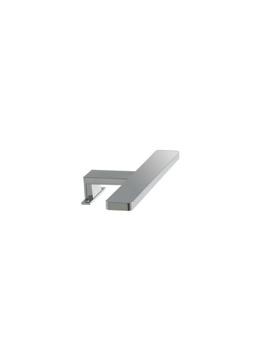 Fan Europe Cruise Modern Lamp Bathroom with Integrated LED and Natural White Light Silver 28x11x4.2cm
