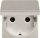 Abb Zenit Power Socket Silver 1pcs
