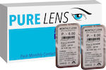 Pure Lens Hyalouronic Acid 2 Μηνιαίοι Φακοί Επαφής Υδρογέλης με UV Προστασία