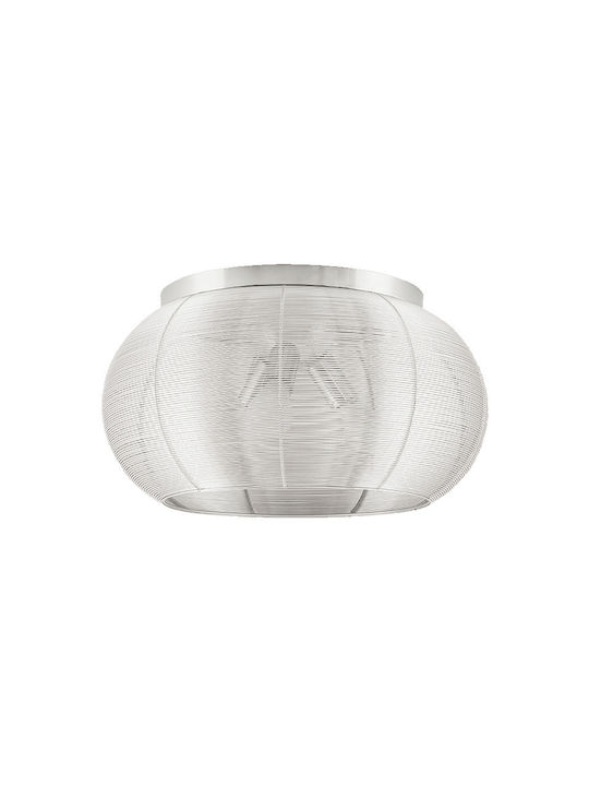 Elmark Kerry Ceiling Mount Light 40cm Silver with Socket E27