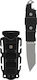 Gear Aid Kotu Tanto Knife Survival Tanto Black with Blade made of Stainless Steel in Sheath