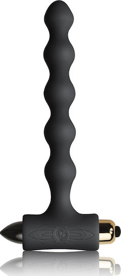 Rocks Off Petite Sensations Pearls Анални мъниста с вибрация Черни 14см