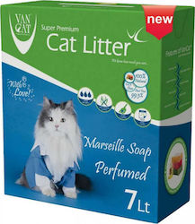 Van Cat Perfumed Clumping Odour Control Cat Litter Marseille Soap 7lt