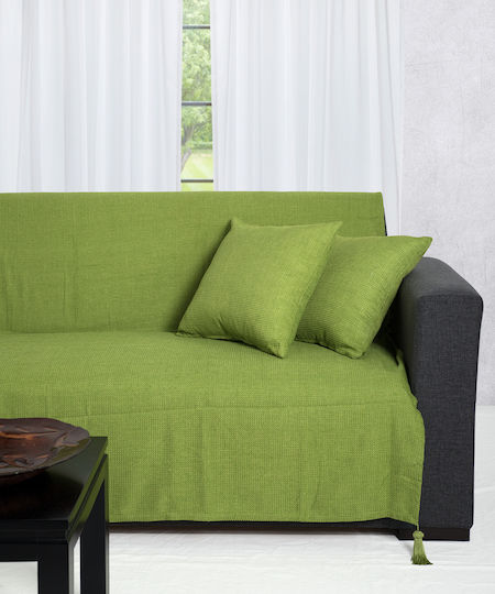 Silk Fashion 9925 Ριχτάρι Πολυθρόνας Chenille 180x180εκ. Λαχανί