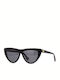 Bottega Veneta Women's Sunglasses with Black Plastic Frame and Black Lens BV1018S 001