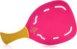 My Morseto Gold Beach Racket Pink with Slanted Handle Yellow