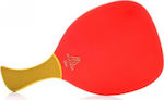 My Morseto Gold Beach Racket Red 380gr with Slanted Handle Yellow