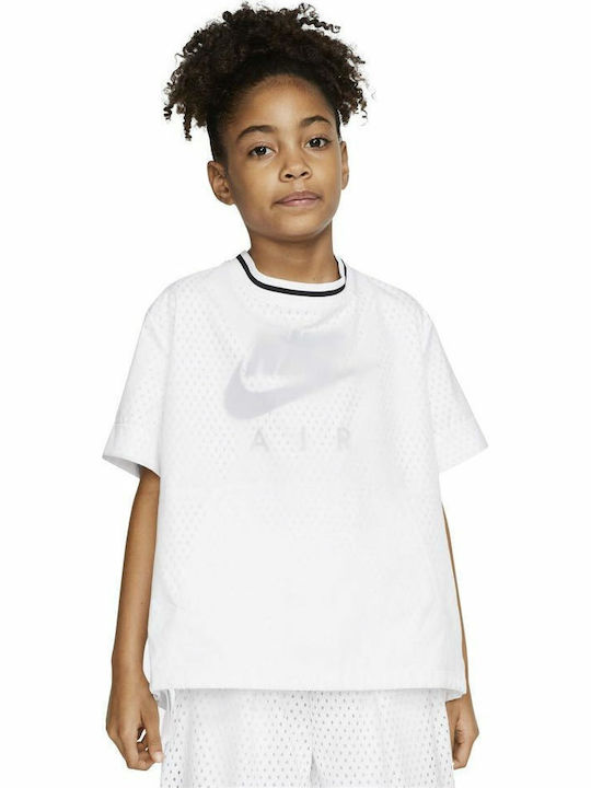 Nike Kids' Shirt Short Sleeve White AIR