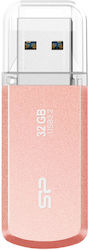 Silicon Power Helios 202 32GB USB 3.2 Ροζ Χρυσό