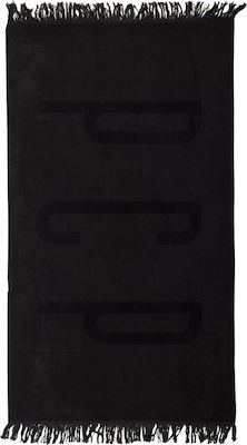 PCP Beach Towel Cotton Black 180x100cm.