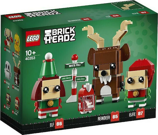 LEGO Lego Ziegelstein Headz Rentier Elf und Elfie Für 10+ Jahre