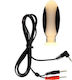 Rimba Electro Play Silicone Butt Plug Dop Anal Mici Neagră 8cm