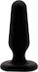 Chisa Novelties Black Mont Silicone Plug Πρωκτική Σφήνα Small Black 6.5cm