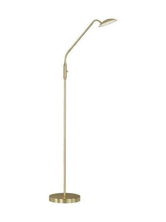 Wofi Orta LED Floor Lamp H135xW23cm. Gold