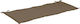 vidaXL Waterproof Bench Cushion for Garden Bench Taupe 120x50cm