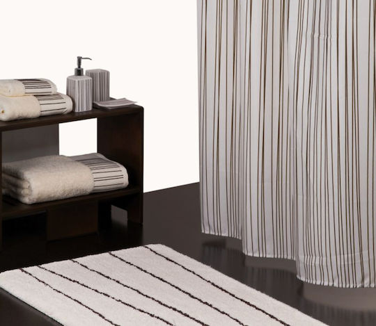 Sorema Badematte Baumwolle Rechteckig Veneto Ecru 50x80cm