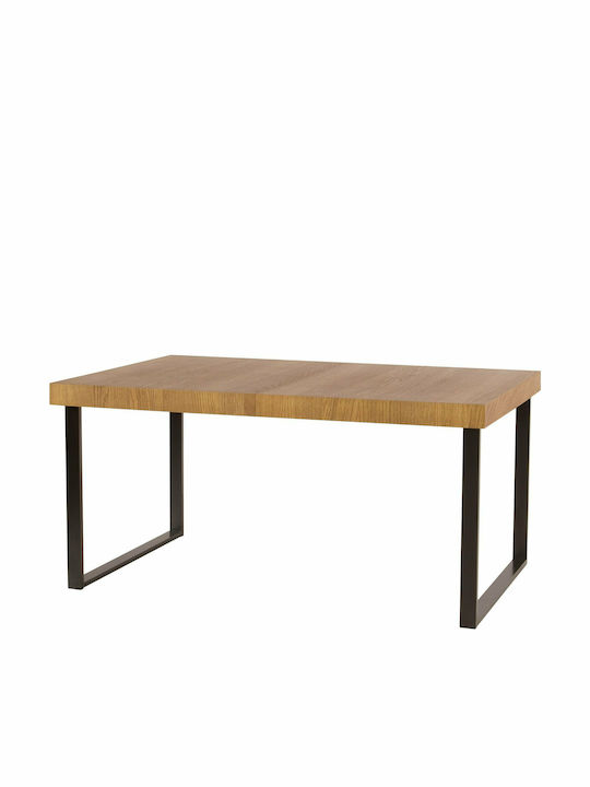 Paragon Table Dining Room Extendable Wooden with Metal Frame Natural 140(+200)x90x78cm