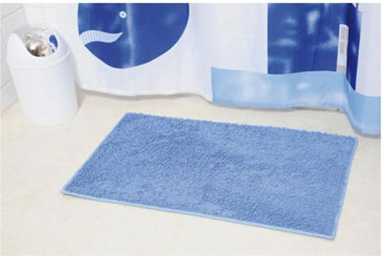 Πατάκι Μπάνιου Microfiber 7600112 Μπλε 45x75εκ.
