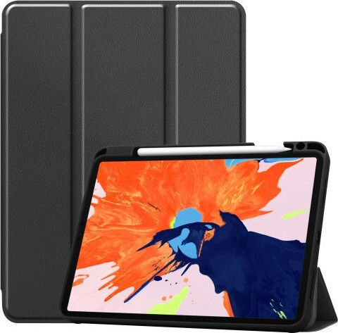 Flip Cover Δερμάτινη Μαύρη (iPad Pro 2020 12.9")