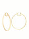 Rebecca Hollywood Stone 19 Earrings Hoops made of Silver Gold Plated with Stones
