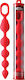 Malesation Ballchain Medium Anal Beads Medium Red