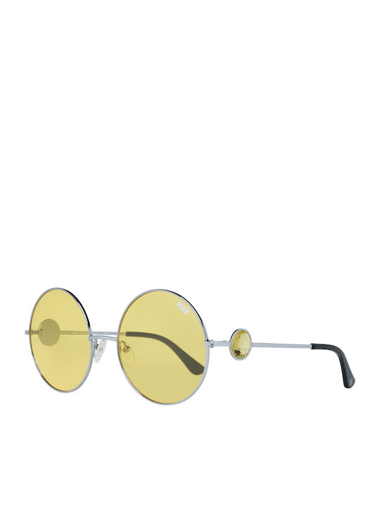 Victoria's Secret Women's Sunglasses with Silver Metal Frame and Yellow Lens PK0006 16G