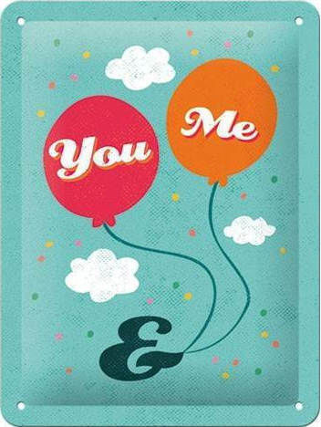 Nostalgic Art 3D Πινακίδα You And Me 15x20cm