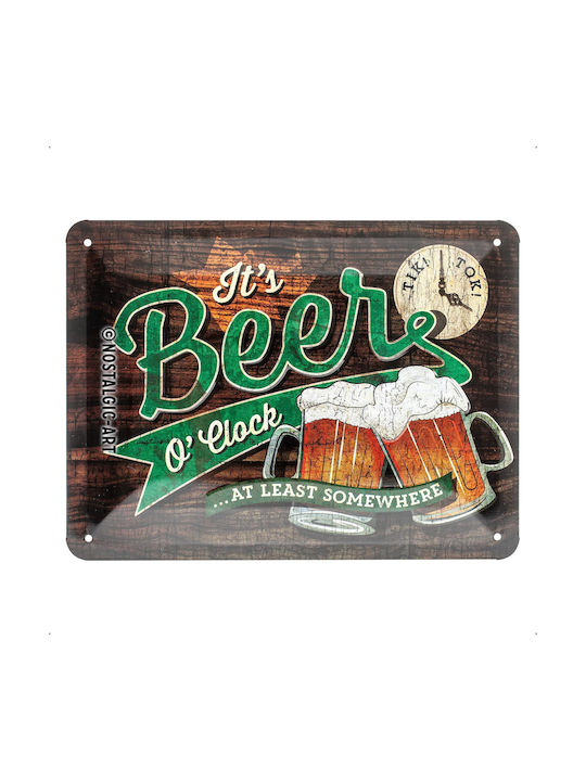Nostalgic Art Handgefertigte Metallische Wanddekoration 20x15cm