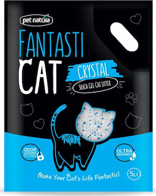 Pet Natura Fantasticat Crystal Nisip pentru pisici cristal 2kg 5lt