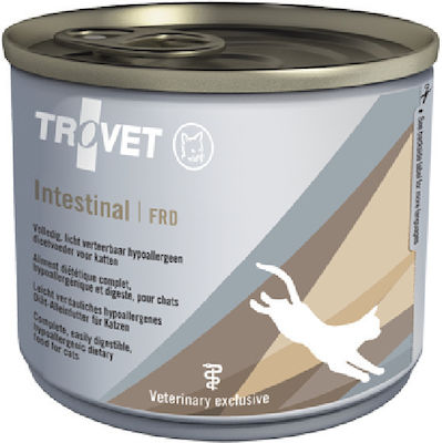 Trovet Intestinal Wet Food for Adult Cats with Gastrointestinal Disorders In Can with Rice / Fish 6pcs 190gr