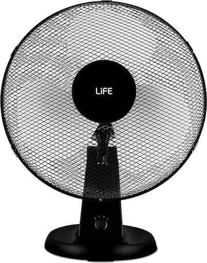 Life Ponente Tischventilator 50W Lüfterdurchmesser 40cm Schwarze