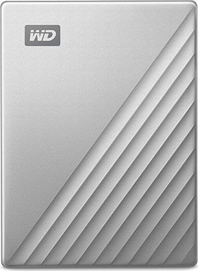 Western Digital My Passport Ultra USB-C / USB 3.1 External 2.5" HDD 5TB Silver