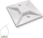 Benman Adhensive Cable Tie Mount White (70874)